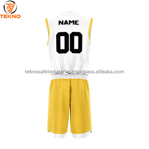 Ensemble d'uniformes de basket-ball réversibles de conception de shorts de basket-ball d'été Bsci meilleur uniforme de basket-ball pour hommes en gros - Product Image 3