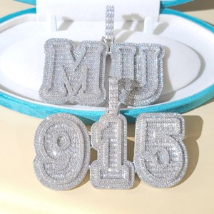 สร้อยคอลิงก์คิวบาไมอามี่สีเหลืองทองมี18KT กำหนดเองได้รับการรับรองจากหินธรรมชาติของขวัญแร็ปเปอร์ทันสมัยสำหรับผู้ชาย - Product Image 2