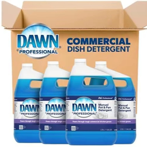 Détergent liquide vaisselle professionnel Dawn en vrac et dégraissant puissant, pack combo, 4 gallons de savon à vaisselle - Product Image 1