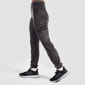 Pantalones Deportivos de Felpa Transpirable de Corte Regular, Cintura Media, Estilo Casual en Gris - Product Image 3
