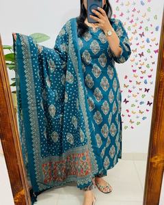 ชุดคุर्ติอินเดียขายดีที่สุด ขายส่งแบบยาว แบบสั้น และแบบทรงเอ สำหรับส่งออก มีจำหน่ายในปริมาณมาก - Product Image 6