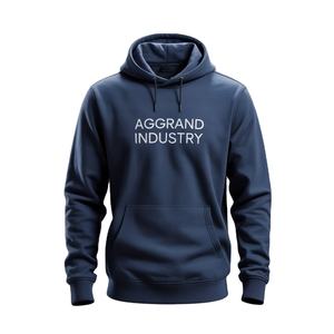 Haute qualité hommes 100% coton coupe ample vierge sweats à capuche lourds personnalisés en vrac Streetwear - Product Image 6