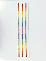 Bandes de pierres précieuses en forme d'octogone à facettes multi-saphir naturel 3x4 MM taille calibrée saphir de Bangkok traité thermiquement
