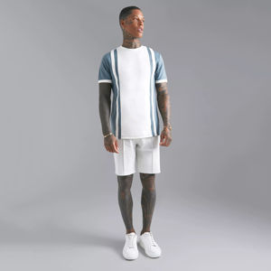 Vêtements de rue à la mode hommes vêtements 2023 été court double ensemble haute qualité double ensemble OEM 2025 - Product Image 2