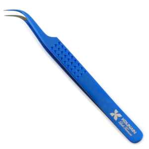 Pince à épiler d'extension de cils en acier inoxydable de qualité professionnelle avec poignée en diamant 11.5cm et 12.5cm cils multicolores de volume arc-en-ciel - Product Image 4