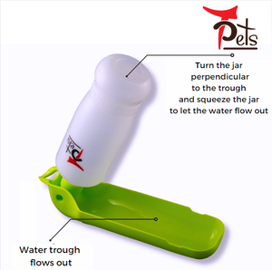 Hot Selling TP100 <b>Water</b> <b>Bottle</b> With Valve Size S/M 500ml Pet Accessories Long Shape Bowl & Feeder for Travel Convenience - Product Image 4