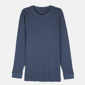 Camiseta de Manga Larga para Hombre, Diseño de Logotipo Personalizado OEM, Estilo Moderno, 100% Algodón, Cuello Redondo, Corte Holgado, Ecológica - Product Image 4