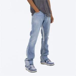 Pantalon en jean ample et décontracté sur mesure pour homme, style streetwear, de haute qualité, délavé, coupe baggy, fabriqué sur mesure - Product Image 3