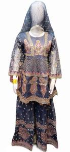 Chất Lượng Cao Phụ Nữ 'Readymade Ưa Thích Ăn Mặc Phù Hợp Với Ren Thở Lenghas Cho Các Bên Thẳng Sequined Bán Buôn Faisalabad - Product Image 3