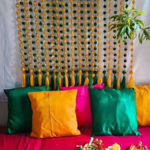 Bóng tua Vòng hoa cho Mehndi trang trí ấn độ đám cưới treo Đảng Backdrop hồi giáo trang trí đám cưới len bóng dòng - Product Image 2