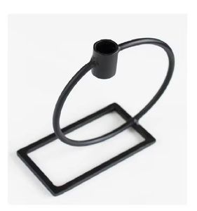 Elegante portavelas de aluminio negro mate, diseño clásico de tres brazos para bodas, Navidad de decoración de fiesta, hecho de Metal duradero - Product Image 4