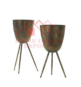 <b>Table</b> Top Brass Antique Flower <b>Pots</b> Planters for Home Decorations High Quality Metal Garden Decorative Planter Best Seller - Product Image 1