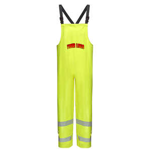 High Visibility Breathable Waterproof Reflective Custom Bib <b>Pants</b> OEM Safety Coveralls Durable Protective Workwear - Product Image 5