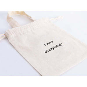 Bolsas de Regalo de Algodón de Navidad y Año Nuevo con Logotipo y Texto Personalizados, Bolsas Personalizadas para Empresas o Familias, Impresión Serigráfica - Product Image 3