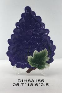 Juego de 2 Platos Esculpidos en Forma de Uva, Platos para Fruta, Tazones de Uva Morada, Platos de Fruta Vintage, Decoración Rústica, Decoración de Casa de Campo - Product Image 5