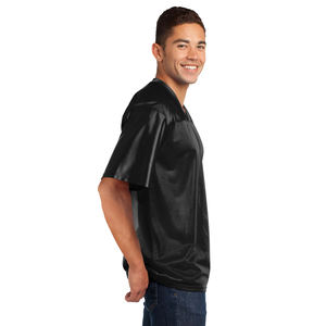 Sport-Tek-Camiseta de manga corta con cuello en V para hombre, negra - Product Image 2