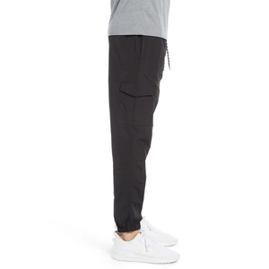 Custom Men's Casual <b>Nylon</b> Cargo Joggers Lightweight Straight Pattern Mid Waist Plain Dyed OEM Service Available - Product Image 3