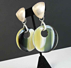 Pendientes de Cuerno de Búfalo Natural Hechos a Mano, Estilo Moderno, Ecológicos, de Alta Calidad, de Origen Ético, para Bodas - Product Image 2