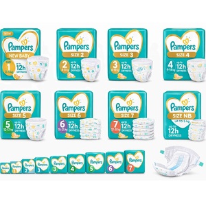Fournisseur de couches pour bébés respirantes et absorbantes en gros / Couches jetables pour bébés Pampers originales - Product Image 2