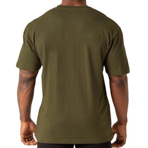 Men 100% Cotton OEM Manufacturer <b>Down</b> Shoulder Design Summer Wear Plain Gym Fitness Round Neck Tee Eco-Friendly Breathable - Product Image 3