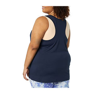Ventas de fábrica Sujetadores de yoga reciclables con espalda cruzada para mujer Camisetas sin mangas deportivas con cuello cuadrado sexy Estilo formal - Product Image 4
