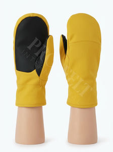 ถุงมือสกีฤดูหนาวลดราคา ถุงมือหนังกันน้ำบุฉนวนกันความร้อน ดีไซน์กันลมและกันลื่นสำหรับเล่นสโนว์บอร์ดกลางแจ้ง - Product Image 6