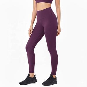 Leggings de yoga taille haute personnalisés en gros pantalons de fitness pour femmes en spandex tricoté à séchage rapide respirant de haute qualité - Product Image 5