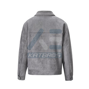 Chaqueta de Invierno Ligera con Acabado de Gamuza Suave y Estilo Urbano Moderno, Incluyendo Chaqueta de Cuero de Gamuza para Hombre para el Día a Día - Product Image 3