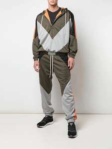 ชุดกีฬาผ้าโพลีเอสเตอร์ชุดวอร์มผ้าไนลอนสำหรับวิ่งจ๊อกกิ้งผ้า100% โลโก้ตามสั่ง - Product Image 5