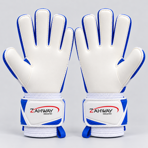 High Quality <b>Football</b> Goalkeeper Gloves Full Finger PU <b>Leather</b> Breathable Non-Slip Adjustable Wrist Goalkeeper Gloves for Unisex - Product Image 3