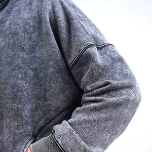 Conjunto Deportivo de Hombre con Sudadera y Pantalones Jogger con Lavado Ácido, Ropa Deportiva de Invierno con Forro Polar, Logotipo Personalizado, Venta al Por Mayor, Calidad de Exportación OEM - Product Image 3