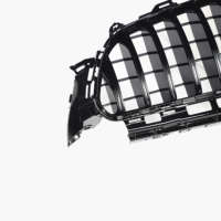 Grille avant ABS noire style GT sans emblème avec trou pour caméra pour Mercedes Benz Classe E berline coupé W213 2016 2019