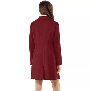 Custom Made Your Own Design High Quality Best Design 2026 OEM ODM <b>Women</b> Latest Design <b>Long</b> Woolen Eco-Friendly Double <b>Coat</b> - Product Image 4
