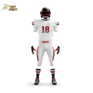 2024 Diseña tu propia sublimación roja Venta caliente Uniformes de fútbol americano más vendidos de alta calidad - Product Image 4