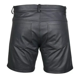 High Quality Fashion Premium Design <b>Men</b> <b>Leather</b> Fashion <b>Shorts</b> Professional Designed Best Manufacturer <b>Leather</b> Fashion <b>Shorts</b> - Product Image 2