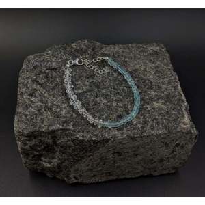 Herkimer & Aquamarine Crystal <b>Bracelet</b> Elegant & Luxurious <b>Bangle</b> - Product Image 4