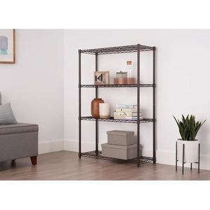 Dark bronze <b>storage</b> shelving <b>rack</b> for home hotels and restaurant <b>kitchen</b> living room made in india hot selling 2023 wholesale - Product Image 4