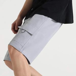 Pantalones Cortos Cargo de Algodón Sólido para Hombre al por Mayor, Talla Grande, Cintura Elástica, con Logotipo Personalizado para Gimnasio y Correr 2026 - Product Image 3