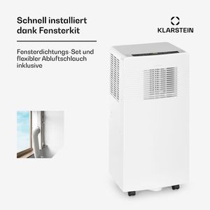 เครื่องปรับอากาศแบบพกพา 7000 BTU สำหรับบ้าน ควบคุมผ่านแอพ WiFi 3 in 1 ระบบทำความเย็น ลดความชื้น และพัดลม สำหรับห้องขนาด 10-15 ตร.ม. 65 เดซิเบล สีขาว - Product Image 5