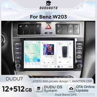 DUDUAUTO DUDU7 7870 Sistema GPS para Auto con Pantalla Táctil Android de Doble Banda para Benz W203 de 8 Pulgadas con 4G LTE WIFI BT DSP