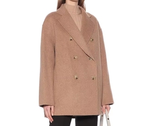 2023 giacca da <span class=keywords><strong>donna</strong></span> personalizzata di alta qualità <span class=keywords><strong>cappotti</strong></span> Mongolia autunno inverno lana <span class=keywords><strong>Cashmere</strong></span> cappotto - Product Image 2