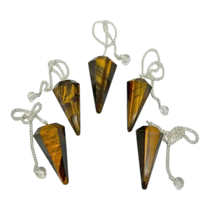 Péndulo de Ojo de Tigre para Radiestesia - Péndulo de Cristal Natural para Guía Espiritual - Péndulo de Radiestesia Premium para Resultados Precisos - Product Image 2