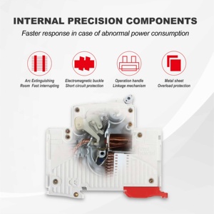 <span class=keywords><strong>ONESTO</strong></span> Interruptor Automático de CC de Alta Calidad de 1A a 63A 1000V, Interruptor de Desconexión de CC de 4 Polos, Interruptor Automático Solar MCB - Product Image 5