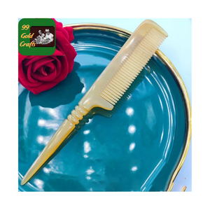 Handcrafted Natural Horn <b>Comb</b> for Men's Beard and Hair - Scalp Relaxation <b>Comb</b> for Hair Growth and Anti-Hair Fall Routine - Product Image 6