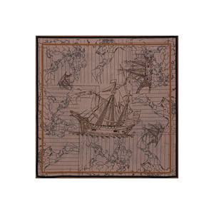 Colorful 90x90 Bosphorus Double-Sided Digital Print <b>Silk</b> Twill <b>Square</b> <b>Scarf</b> - Product Image 1