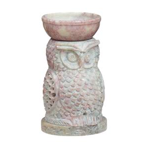 Design luxueux conception incurvée à la main stéatite sculpture brûleur à huile aromatique et porte-bâton avec forme ronde pour article de cadeau de parfum - Product Image 6