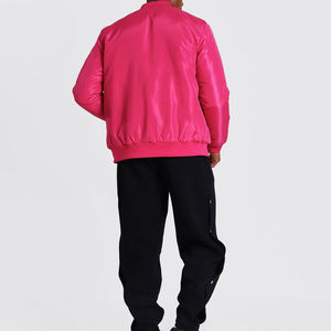 2025 nuevo bombardero de lona sólida invierno de alta calidad con capucha a prueba de viento Unisex personalizado Color y logotipo servicio OEM - Product Image 2