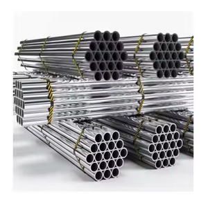 Tubes en acier inoxydable SS304 SS316 SS202 Type soudé carré rond de 9.52mm pour installations de construction industrielle - Product Image 1