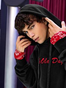 Sudadera con capucha de lana térmica 100% algodón personalizada para hombre al por mayor Sudadera con capucha gruesa informal de invierno con impresión digital y logotipo bordado - Product Image 4