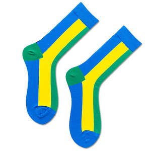 Chaussettes colorées au design amusant et original avec logo sur le bas, en mélange de coton, motif uni, pour l'hiver – Vente en gros - Product Image 4